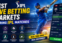 IPL live betting markets with real-time odds and match action